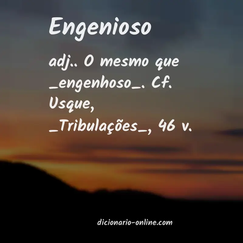 Significado de engenioso