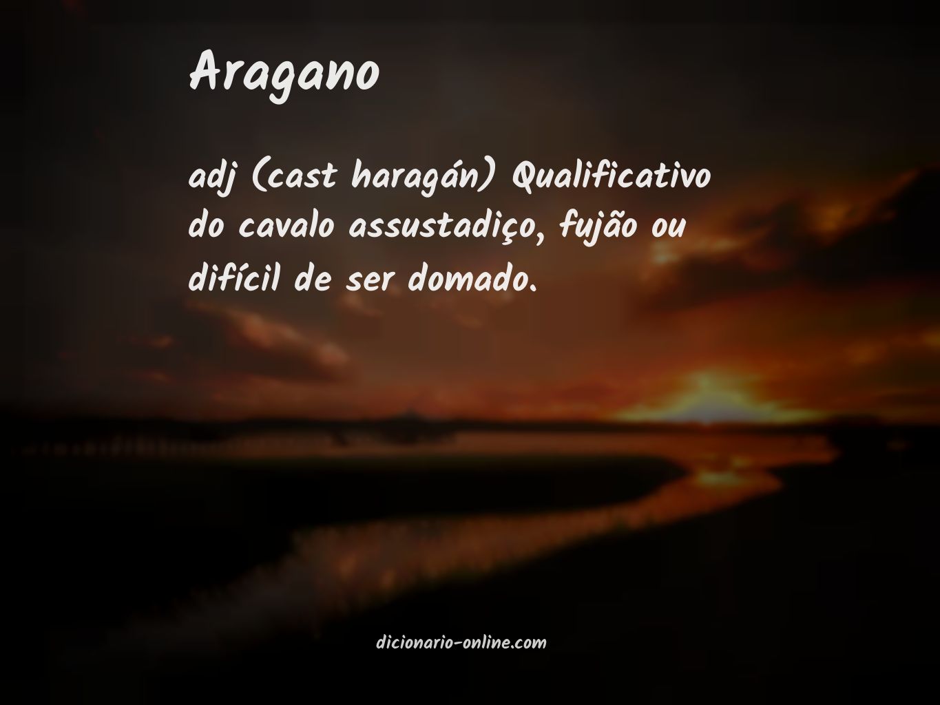 Significado de aragano