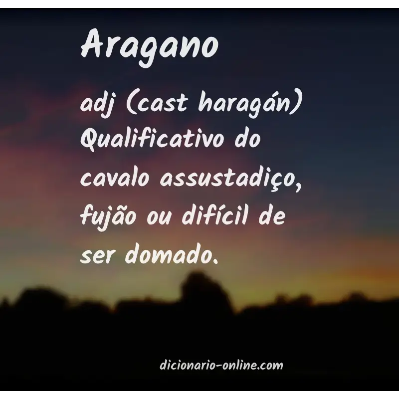 Significado de aragano