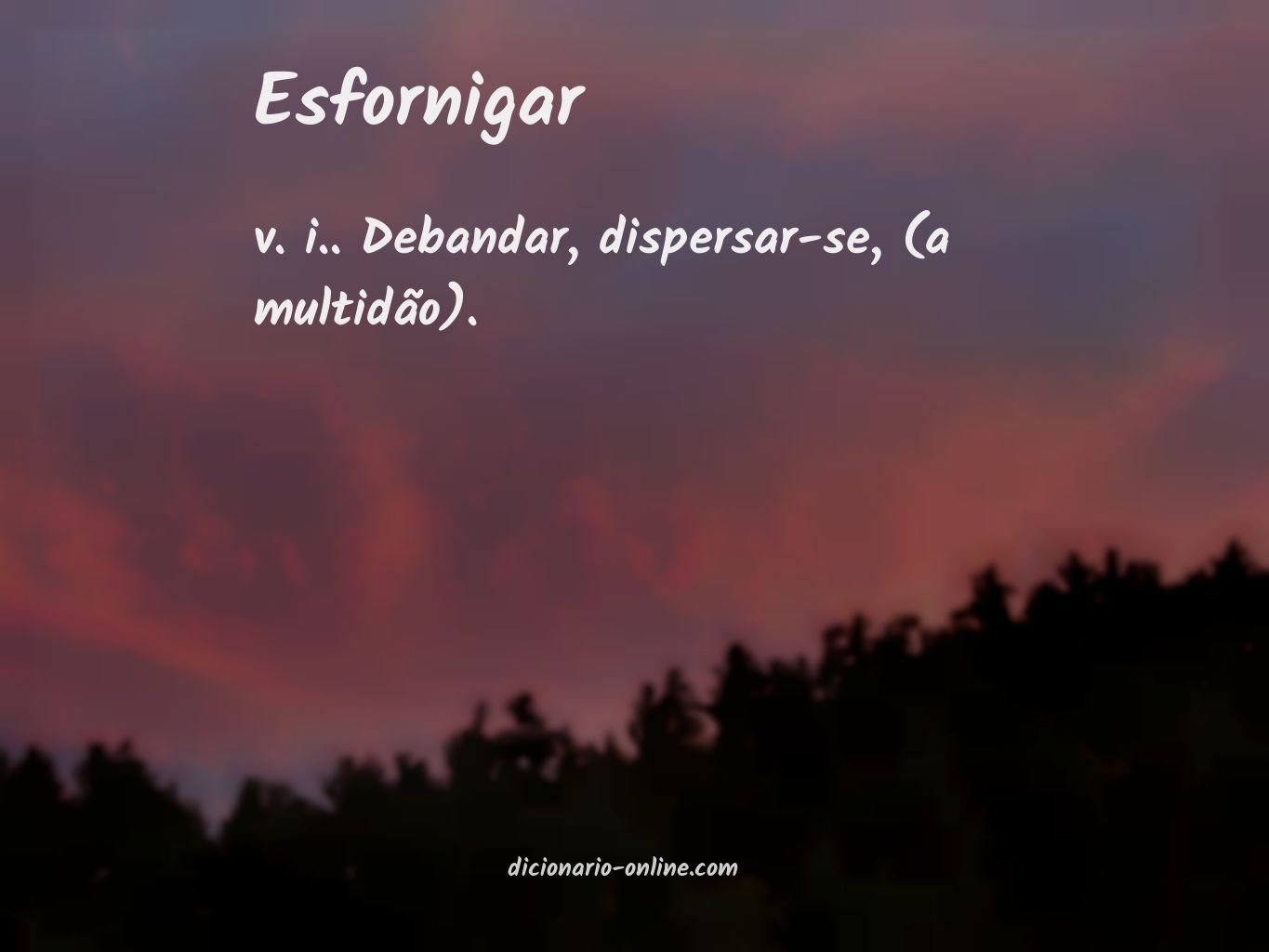 Significado de esfornigar