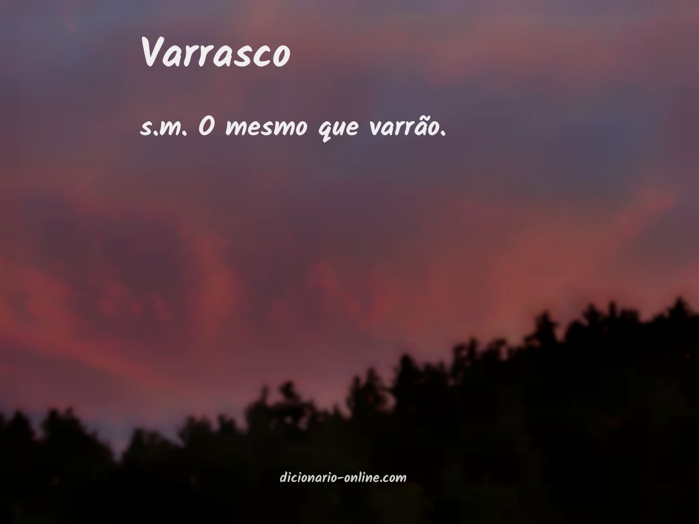 Significado de varrasco