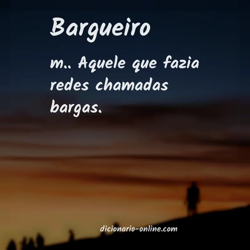 Significado de bargueiro