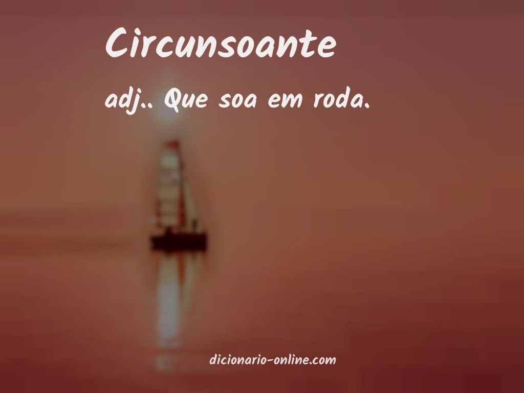 Significado de circunsoante