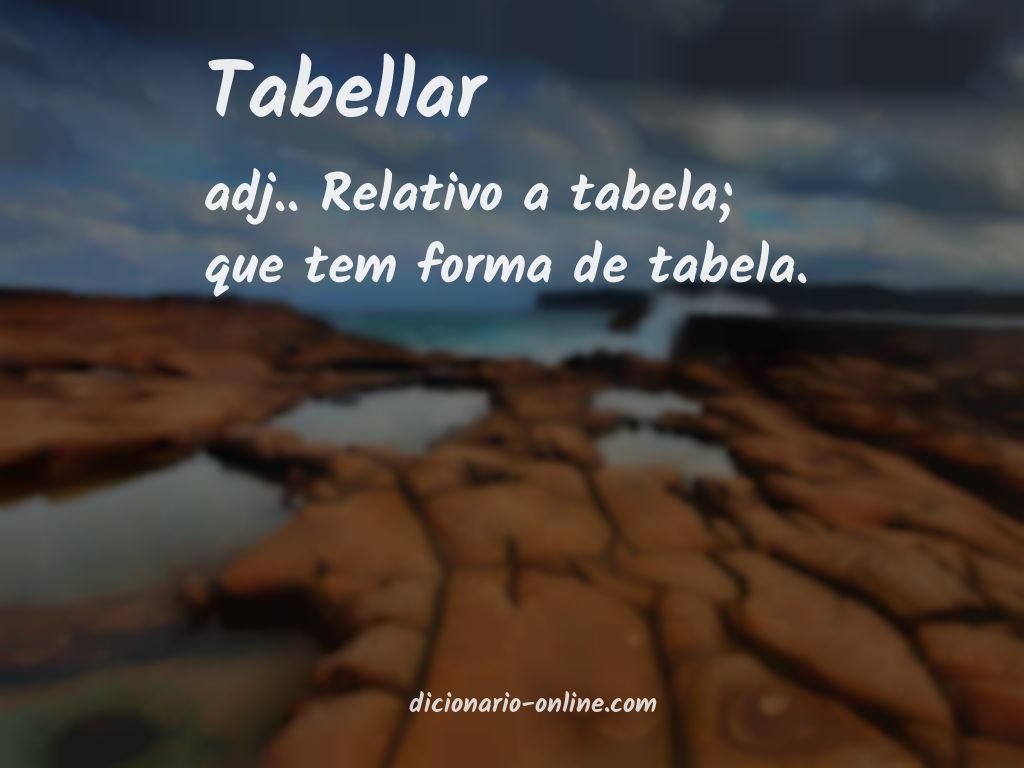 Significado de tabellar