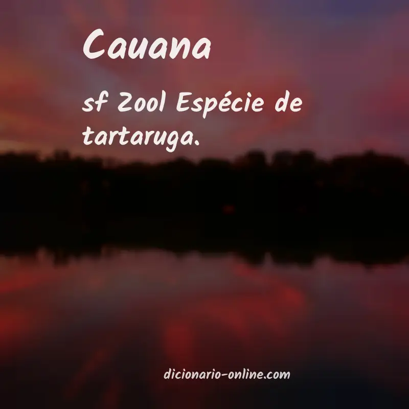 Significado de cauana
