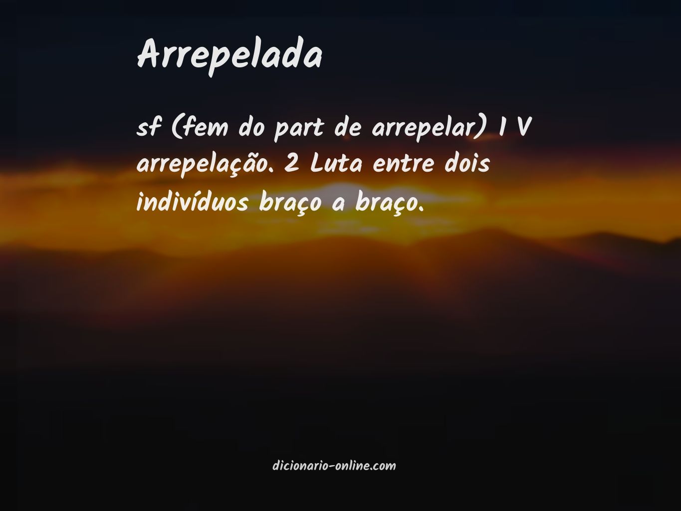 Significado de arrepelada