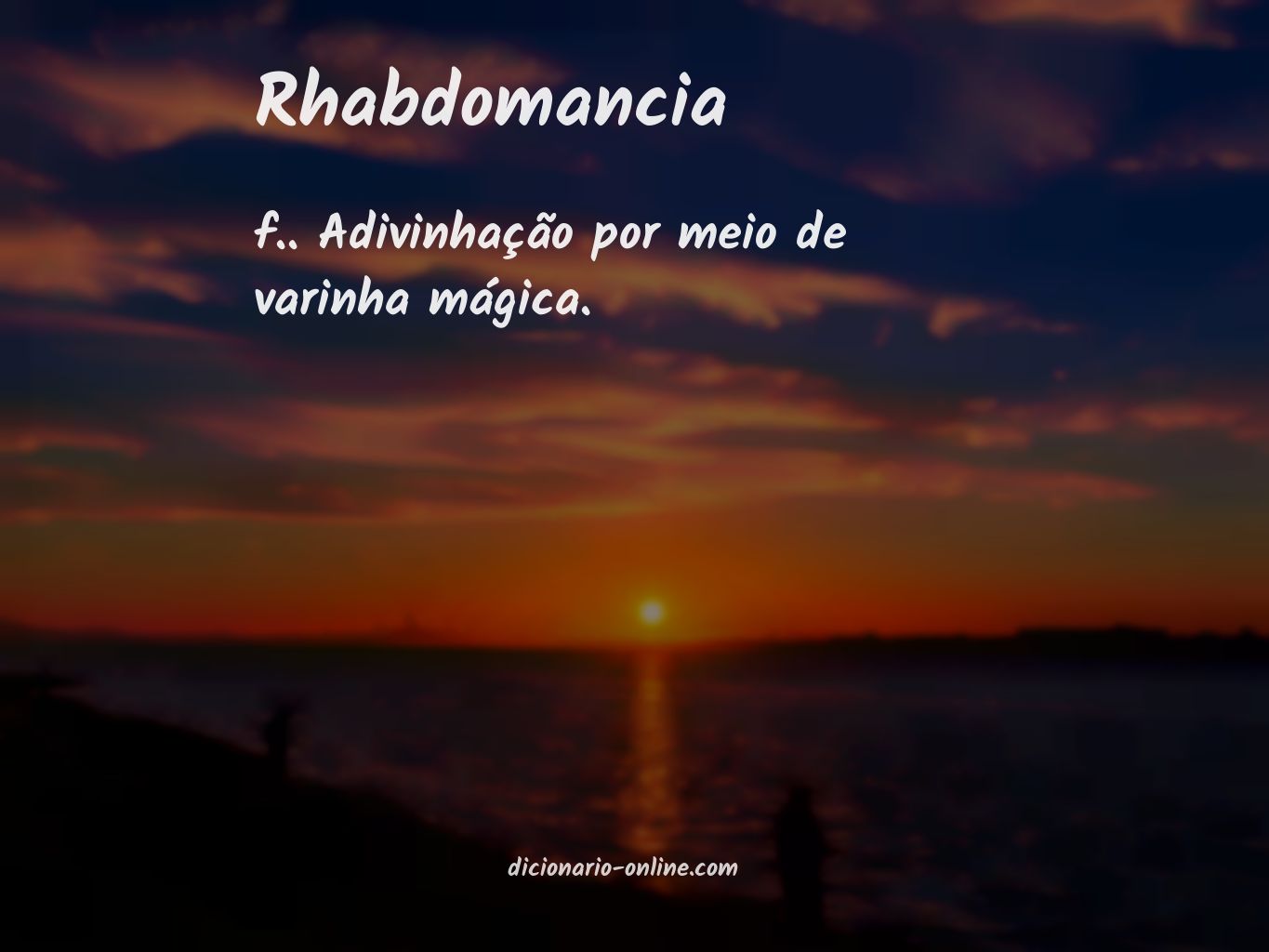 Significado de rhabdomancia