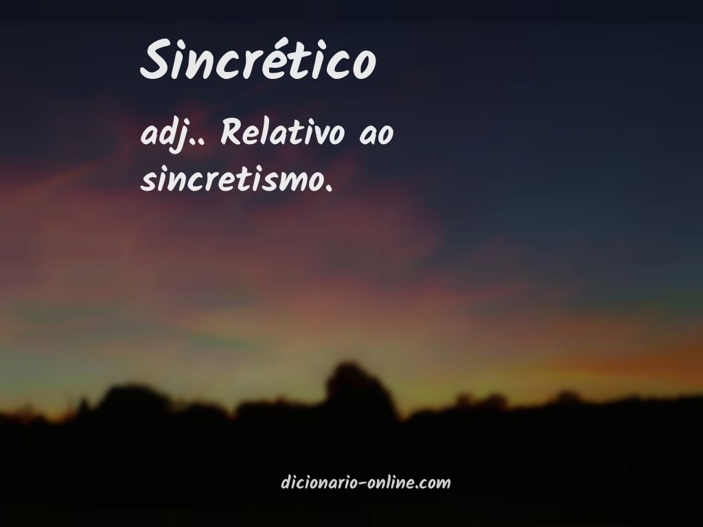 Significado de sincrético