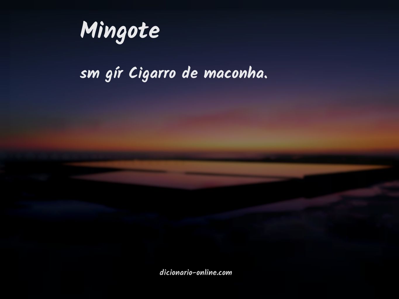 Significado de mingote