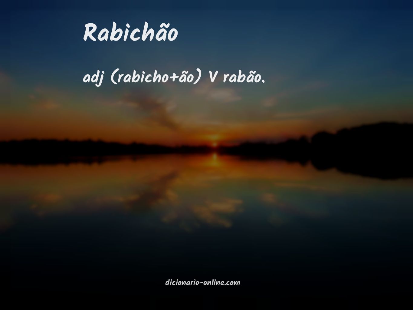 Significado de rabichão