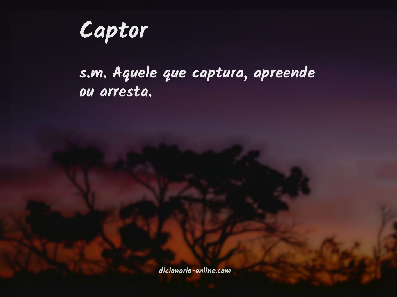 Significado de captor