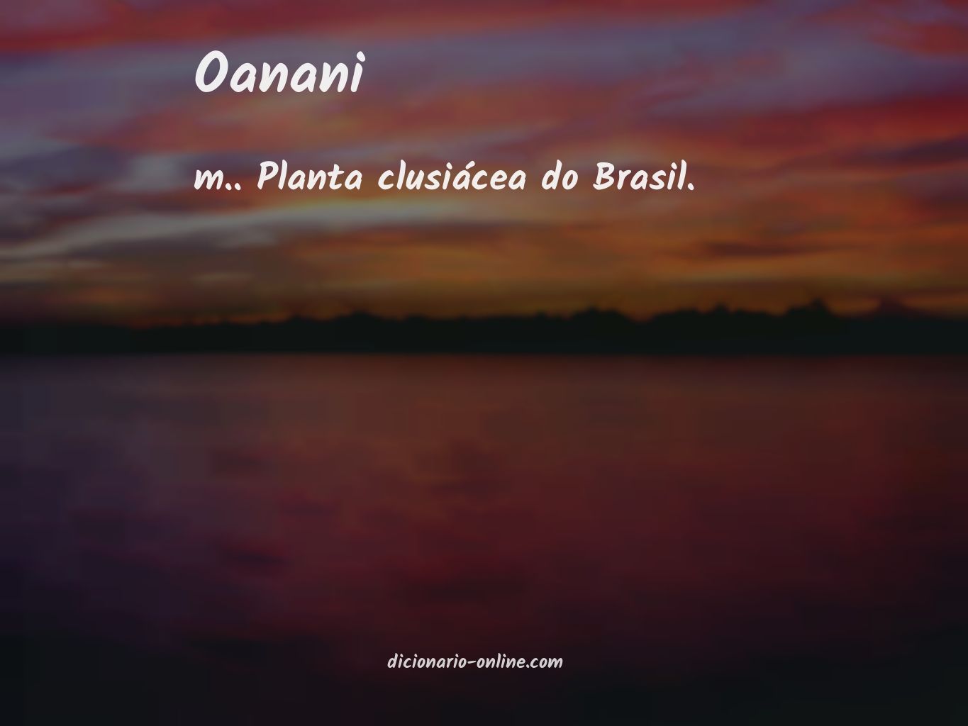 Significado de oanani