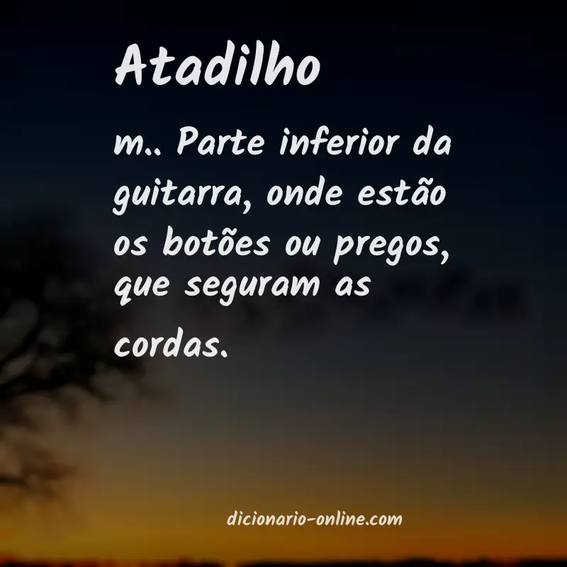 Significado de atadilho