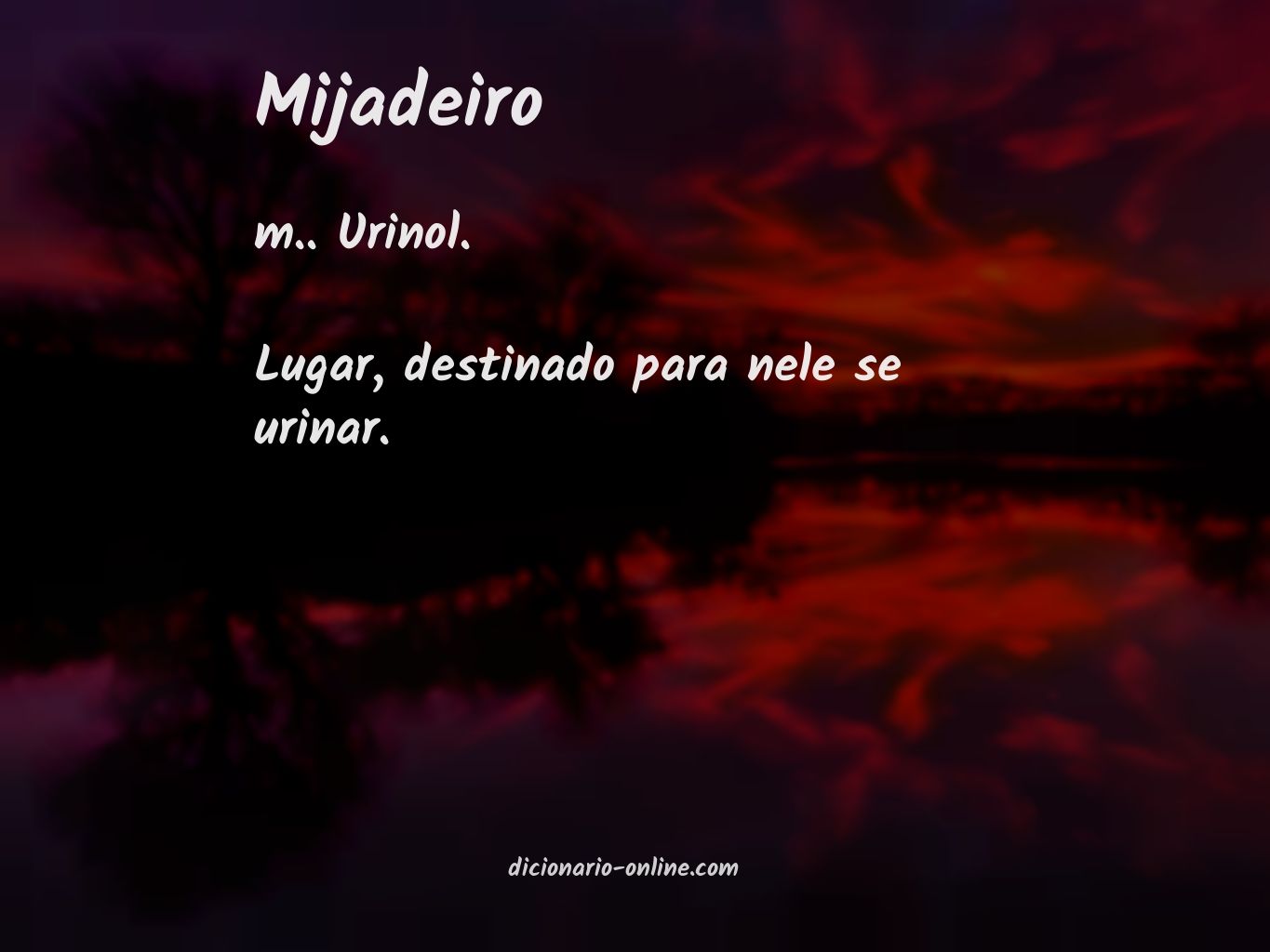 Significado de mijadeiro