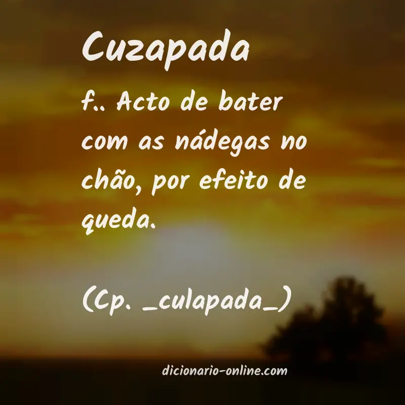 Significado de cuzapada