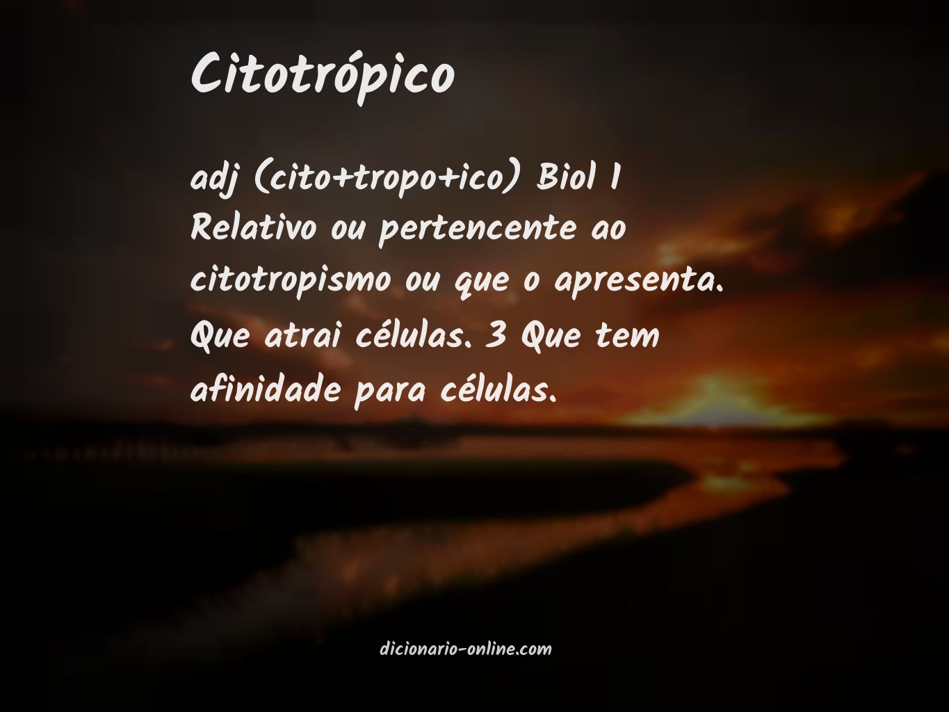 Significado de citotrópico