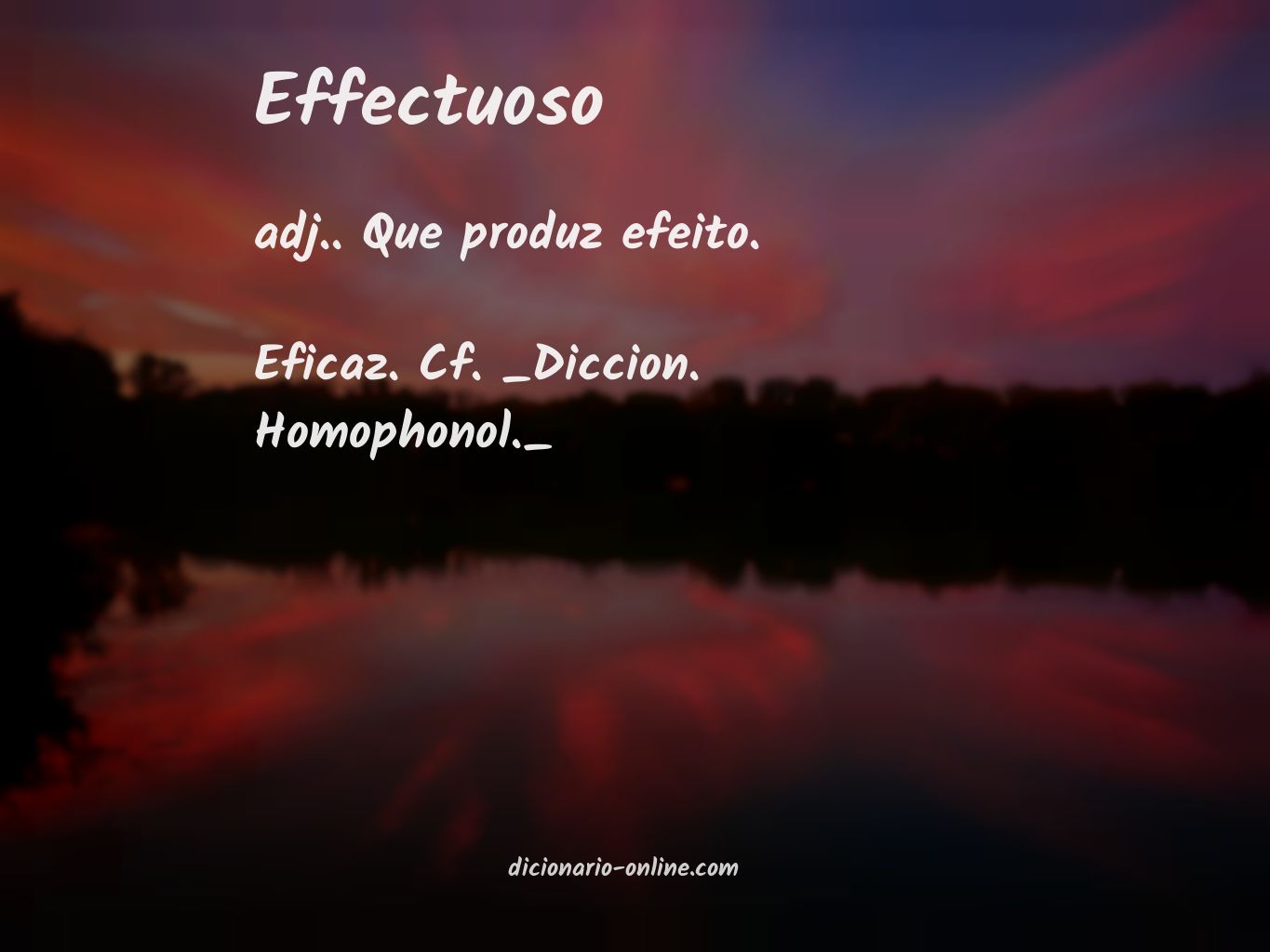 Significado de effectuoso