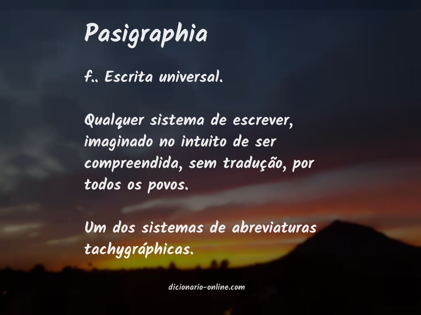 Significado de pasigraphia