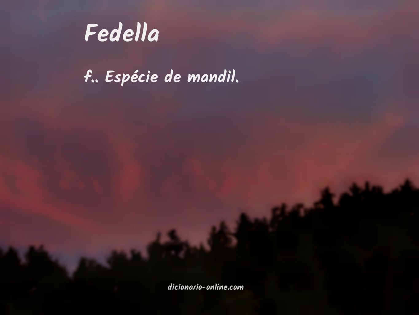 Significado de fedella