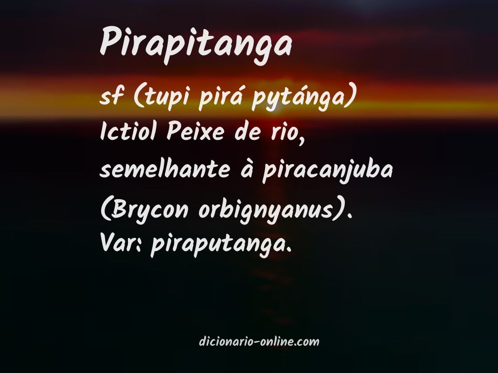 Significado de pirapitanga