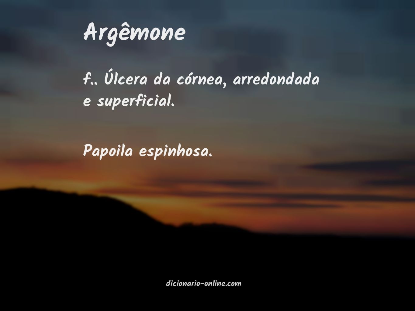 Significado de argêmone