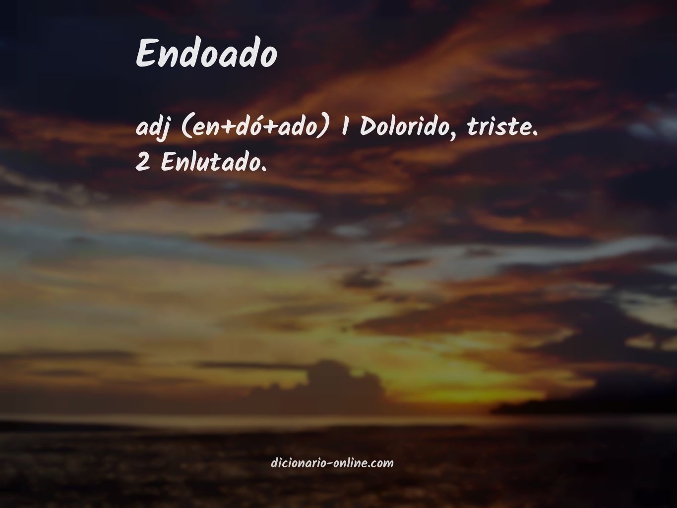 Significado de endoado