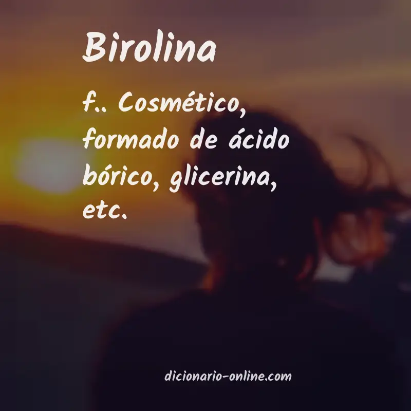 Significado de birolina
