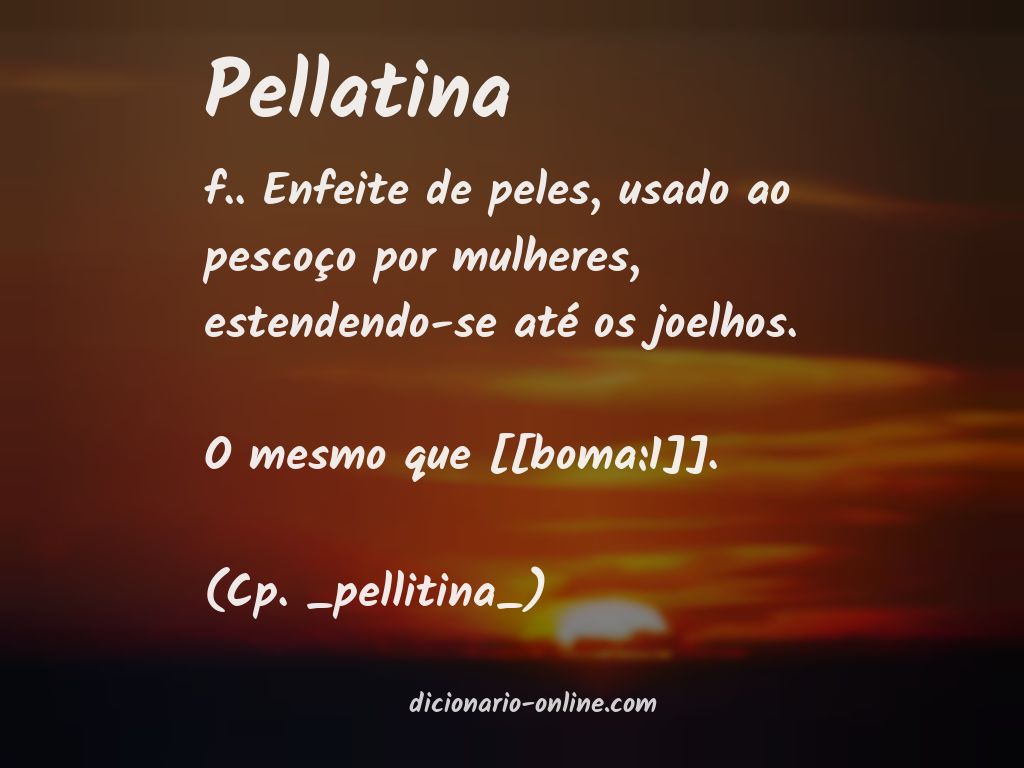 Significado de pellatina