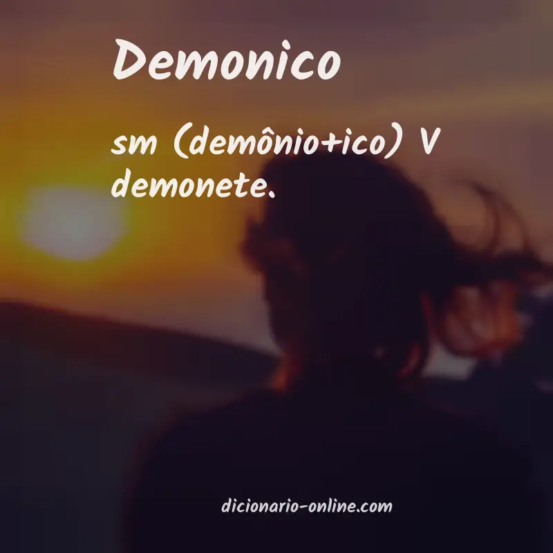 Significado de demonico