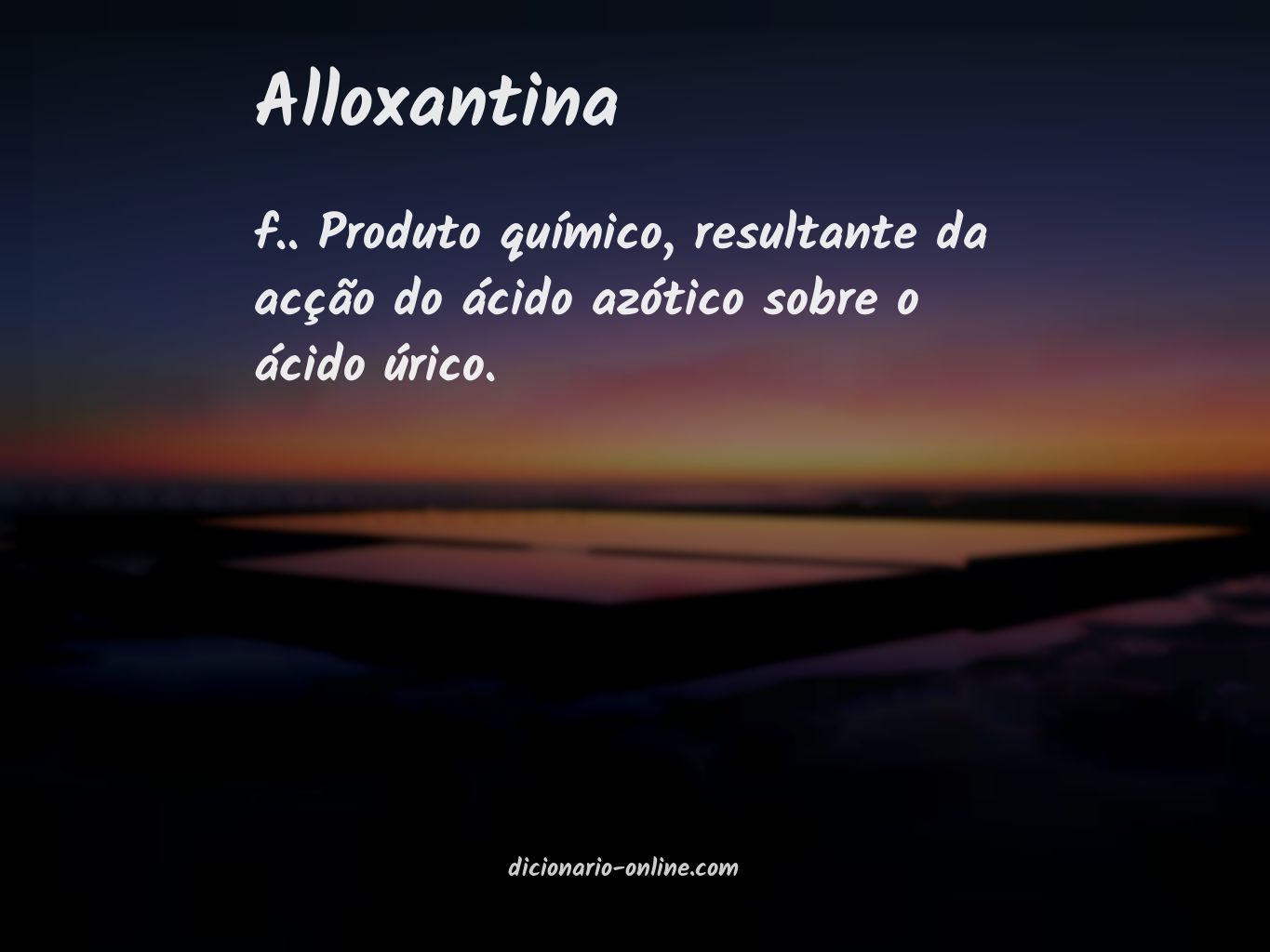 Significado de alloxantina