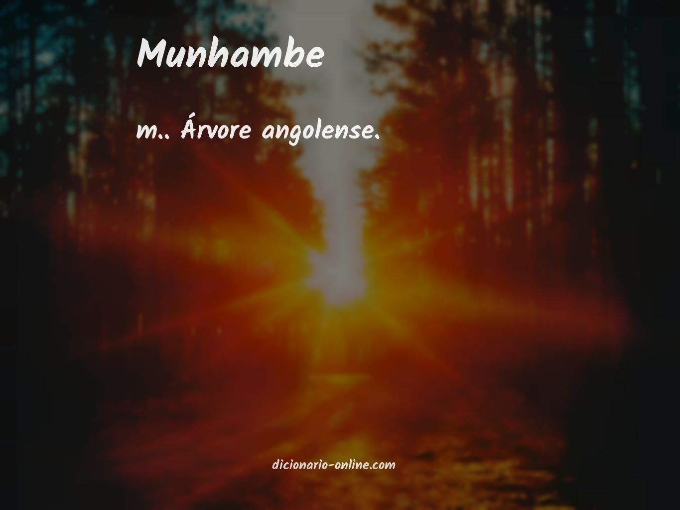 Significado de munhambe