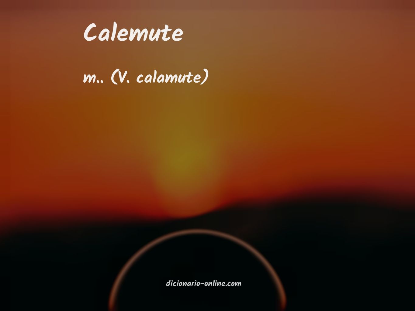 Significado de calemute