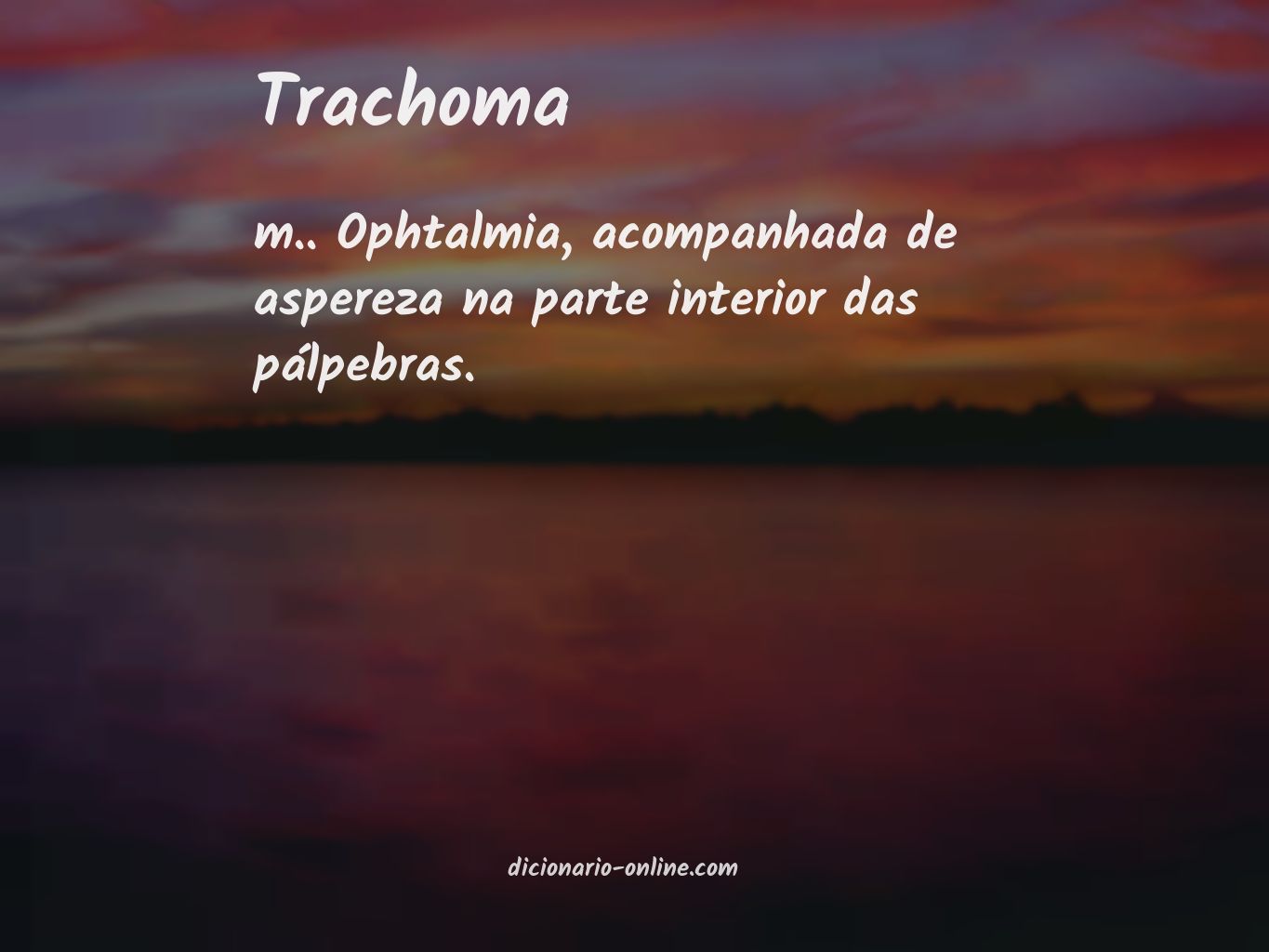Significado de trachoma