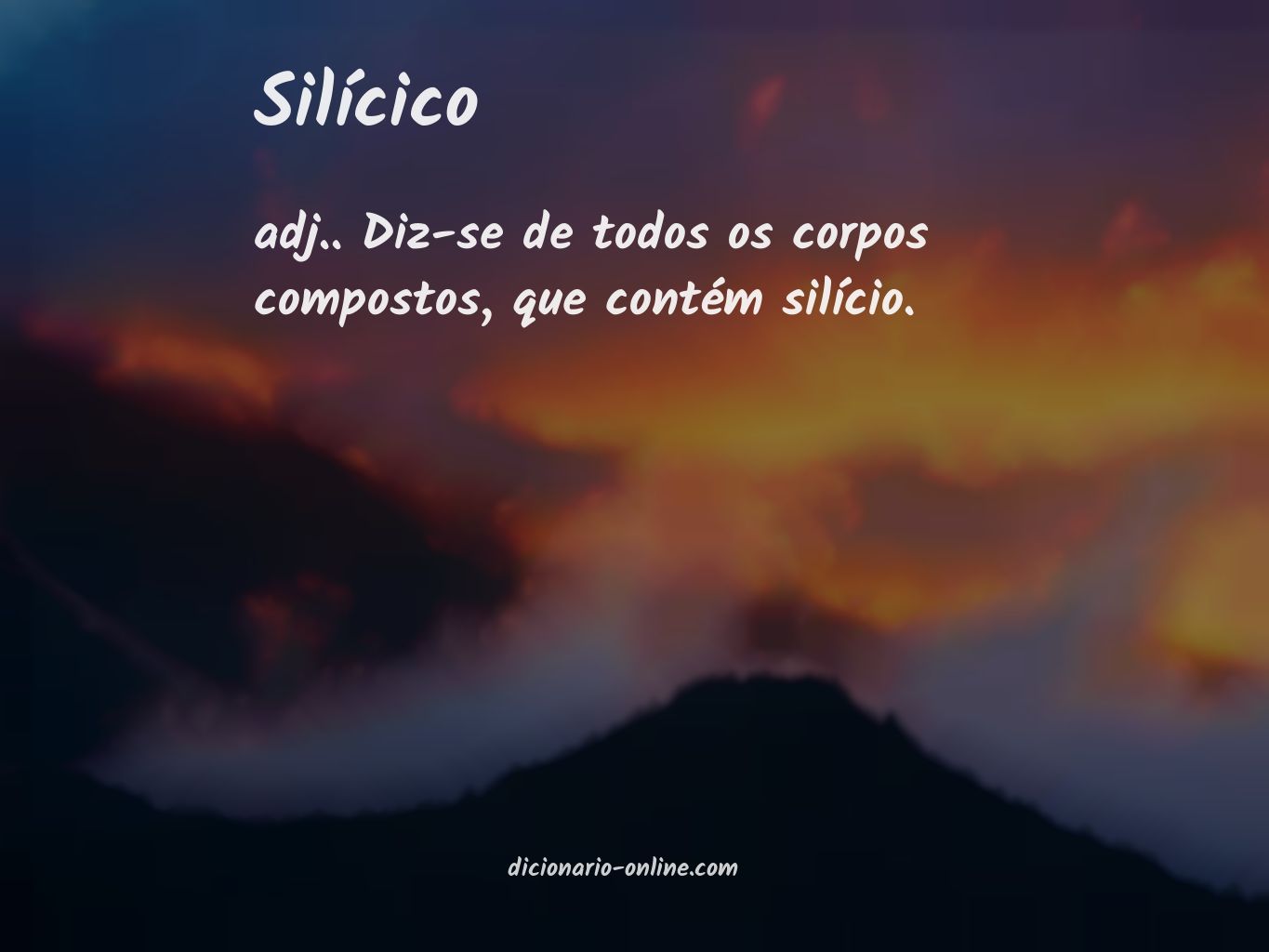 Significado de silícico