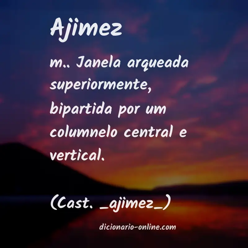 Significado de ajimez