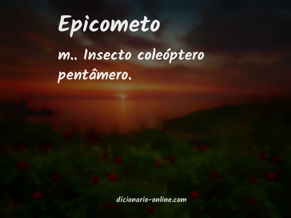 Significado de epicometo