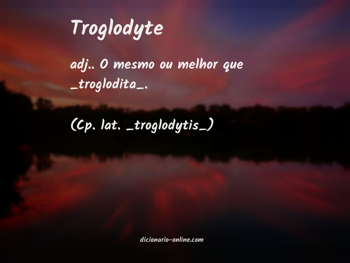 Significado de troglodyte