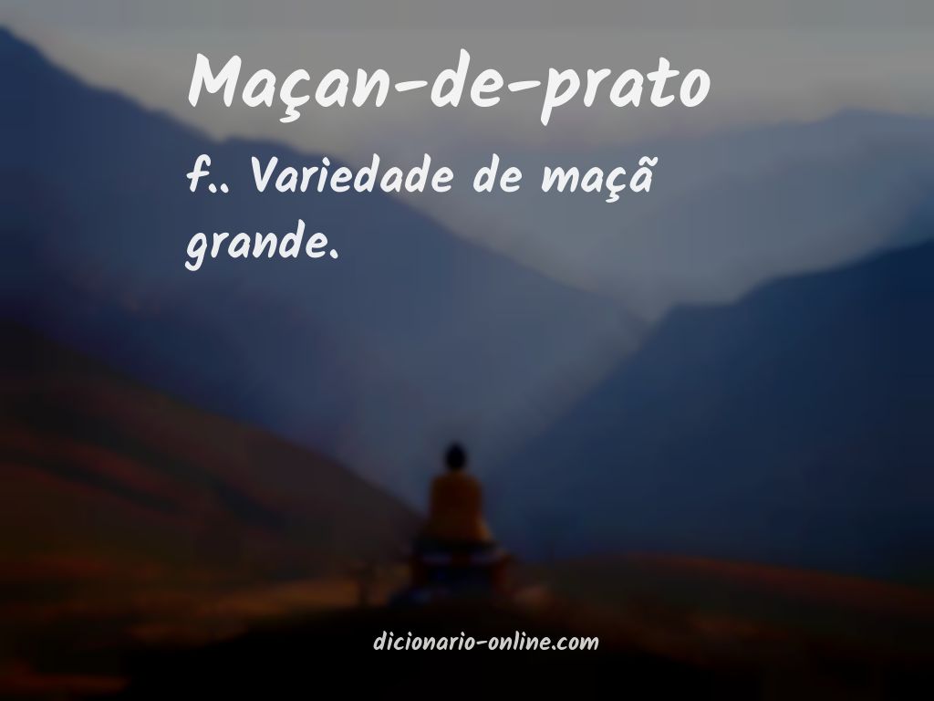 Significado de maçan-de-prato