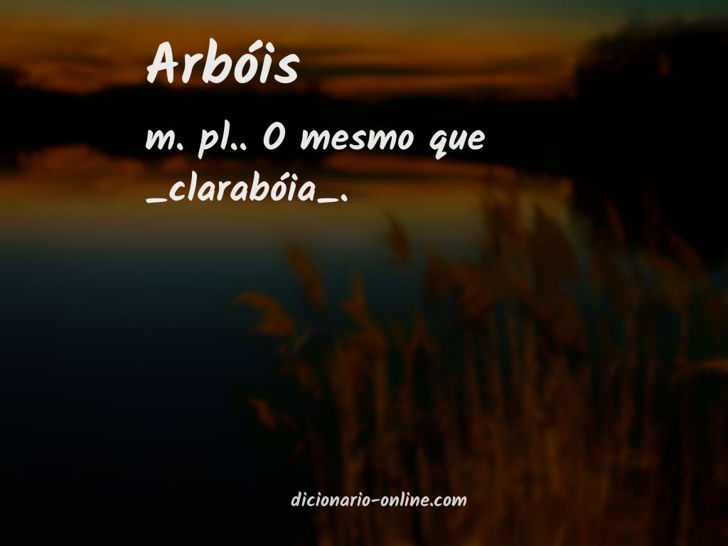 Significado de arbóis