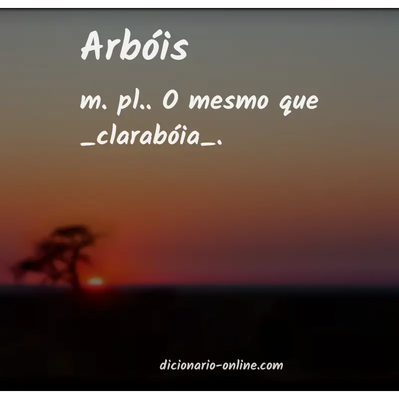 Significado de arbóis