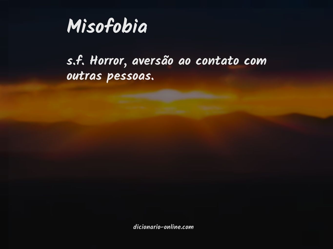 Significado de misofobia