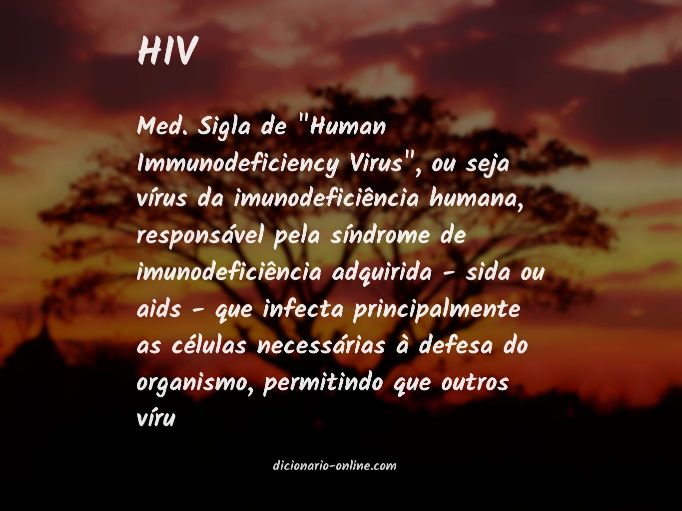 Significado de HIV