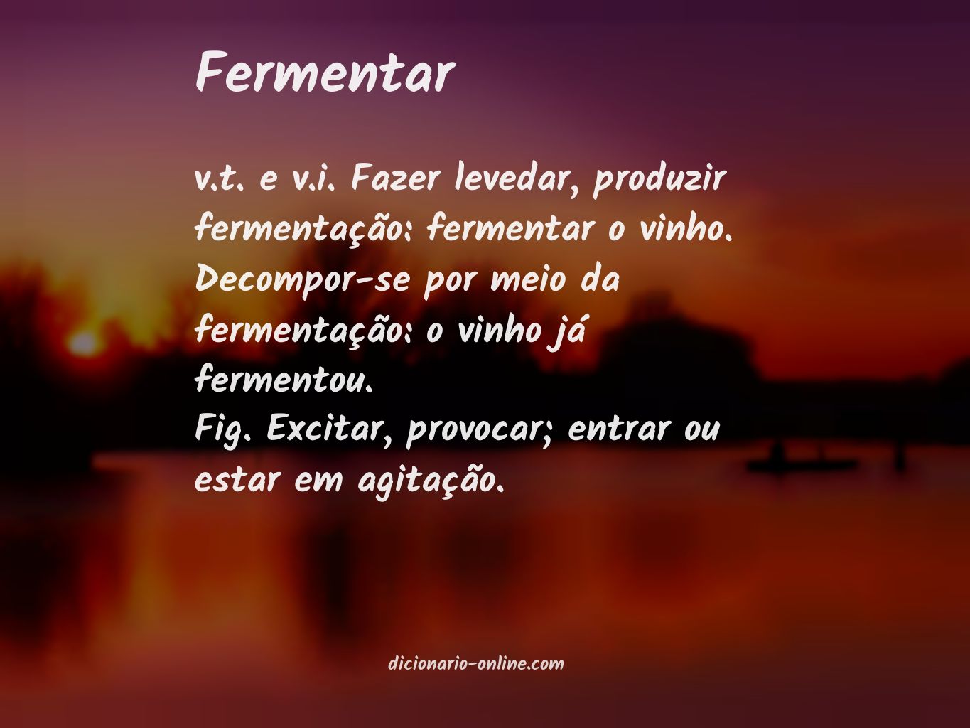 Significado de fermentar