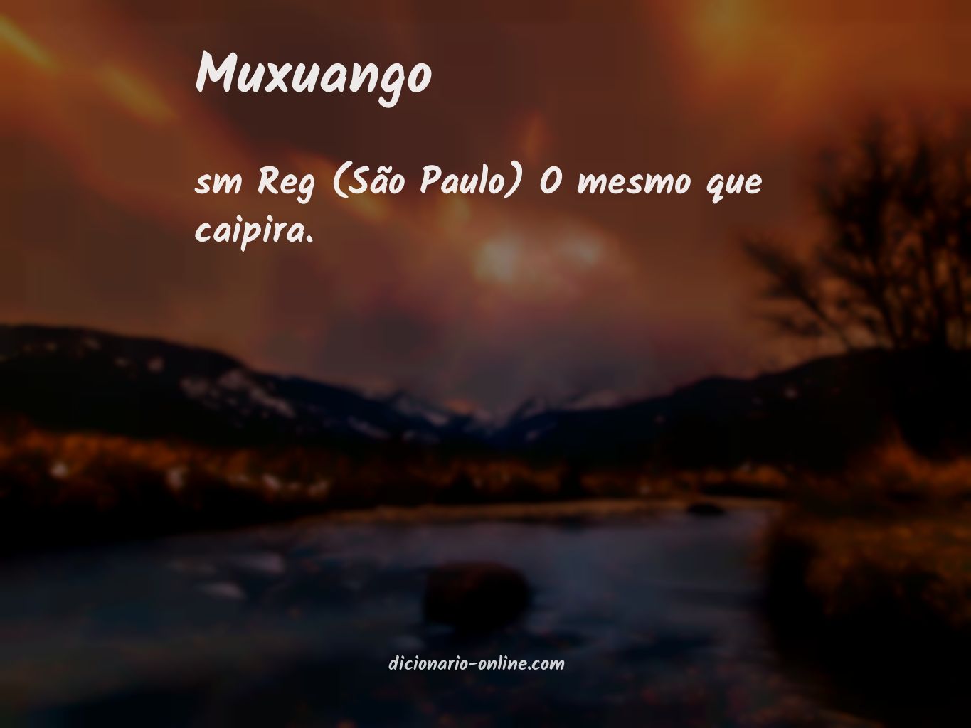 Significado de muxuango