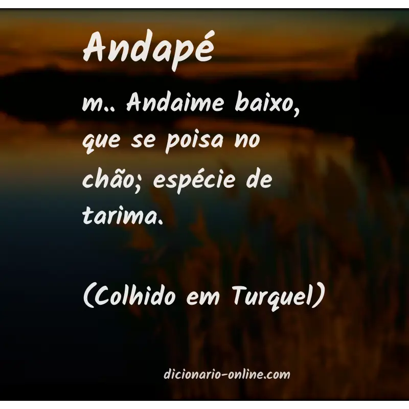 Significado de andapé