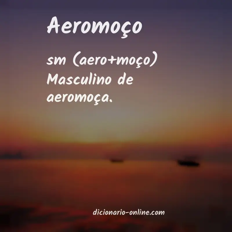 Significado de aeromoço