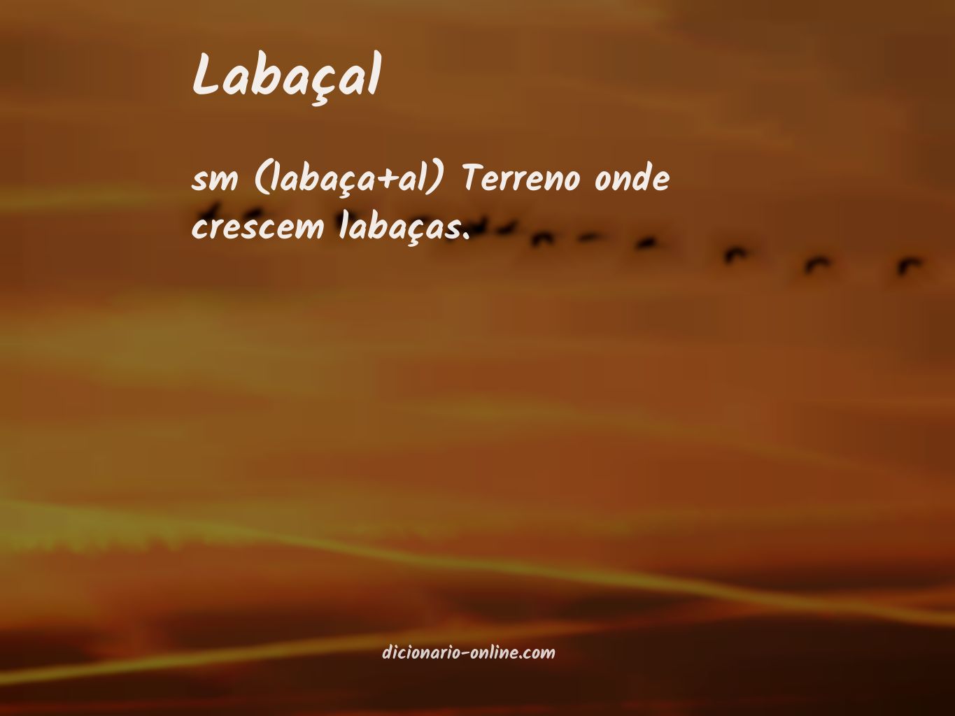 Significado de labaçal