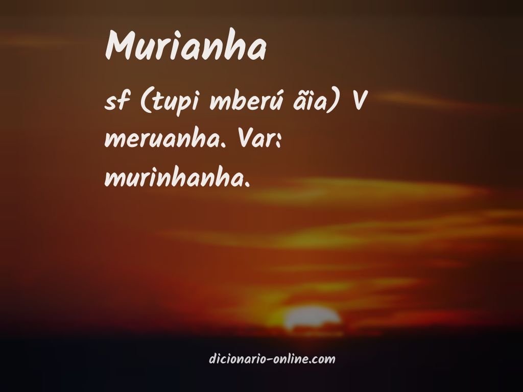 Significado de murianha