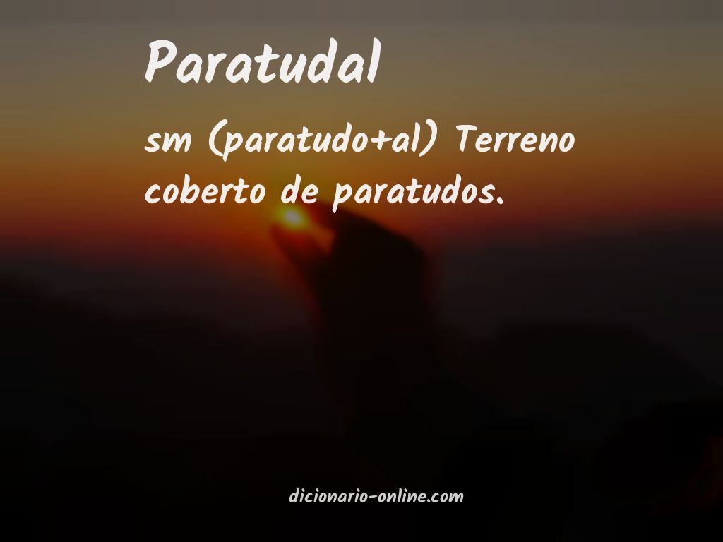 Significado de paratudal