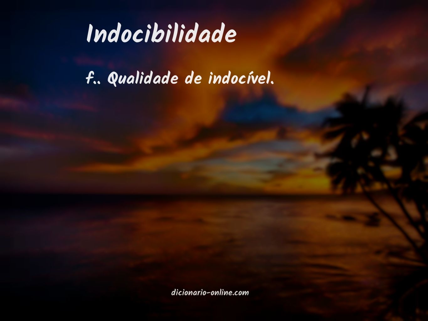 Significado de indocibilidade